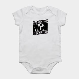 Let's Hike, High Contrast Black and White Design Baby Bodysuit